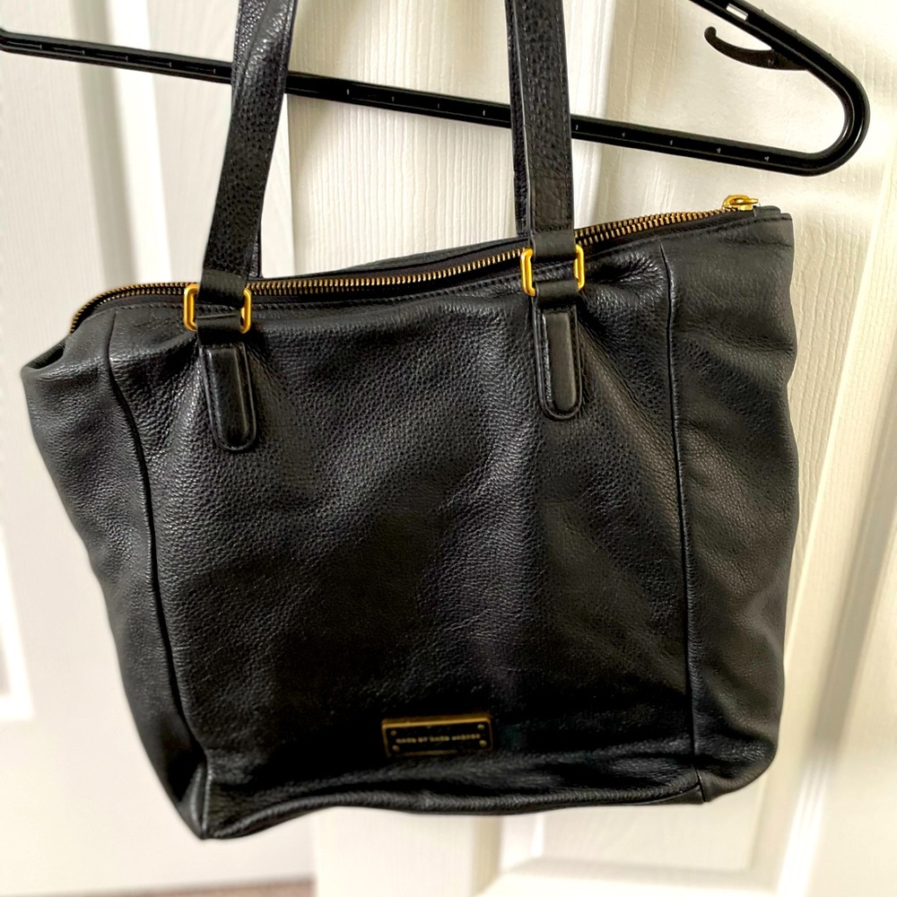 Marc Jacobs Black leather  tote bag